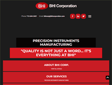 Tablet Screenshot of bhicorporation.com